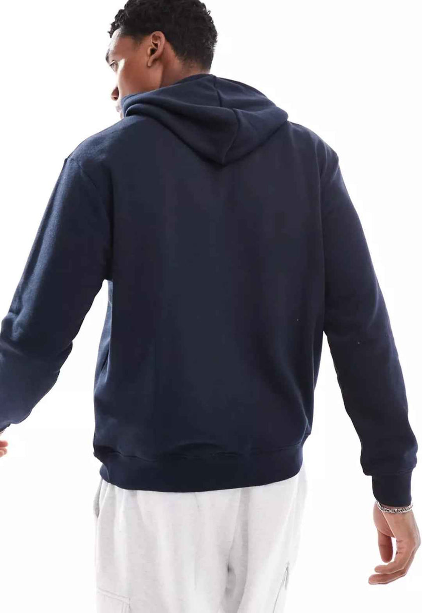 J&J Solid Fleece Hoodies - Navy