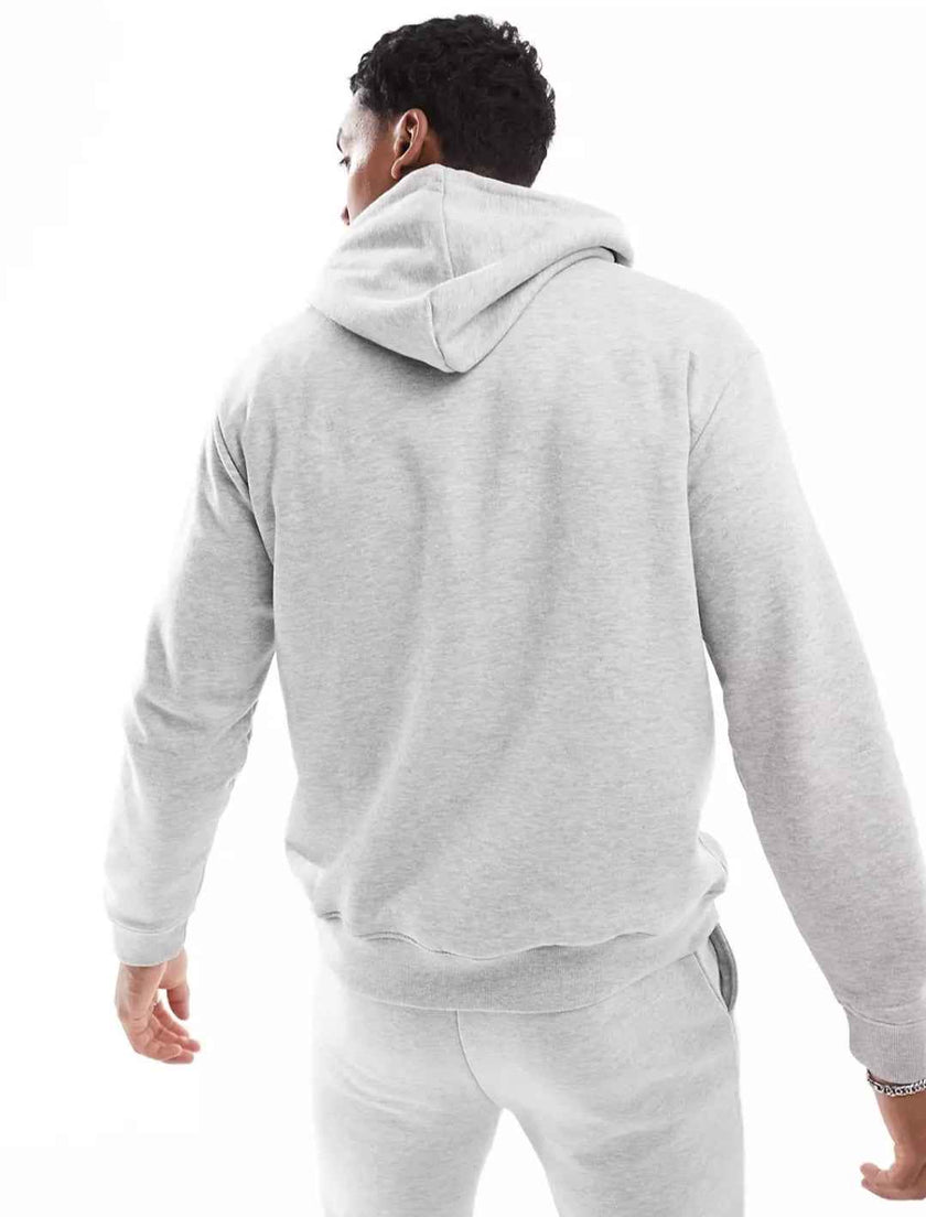 J&J Solid Fleece Hoodies - Heather Gray