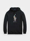 RL Multi Big Pony Hoodie - Black
