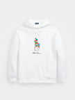 RL Multi Big Pony Hoodie - White