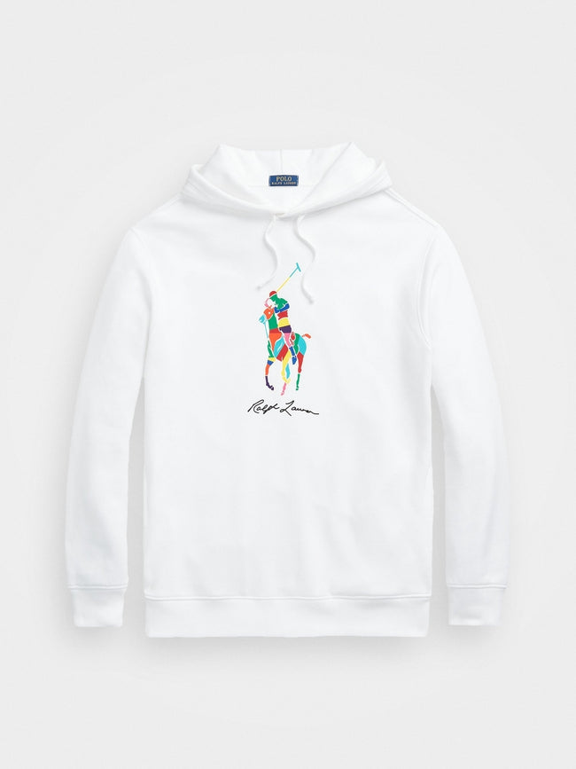 RL Multi Big Pony Hoodie - White