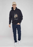 Us Polo Elaf Dual Pony Fleece Hoodie - Navy