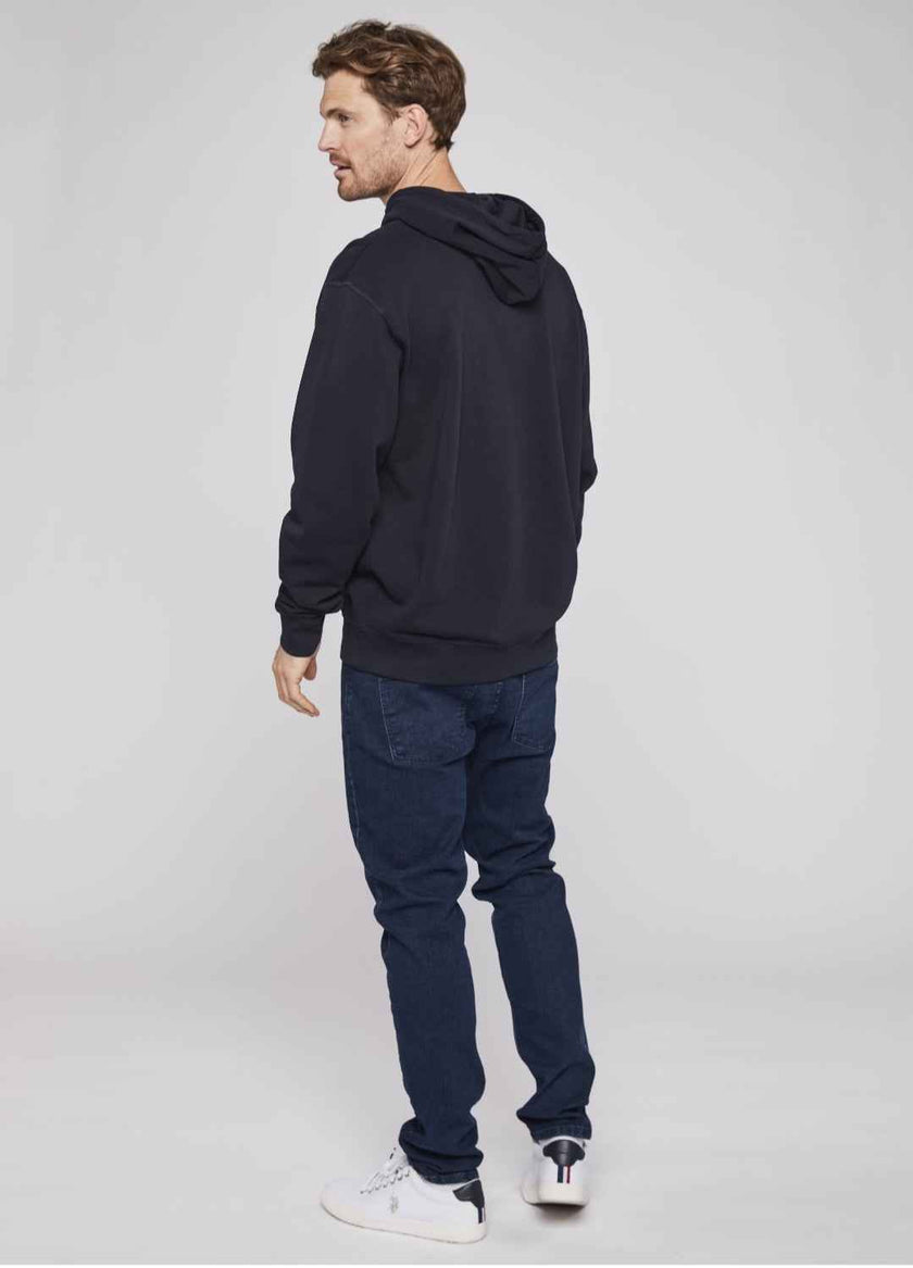 Us Polo Elaf Dual Pony Fleece Hoodie - Navy