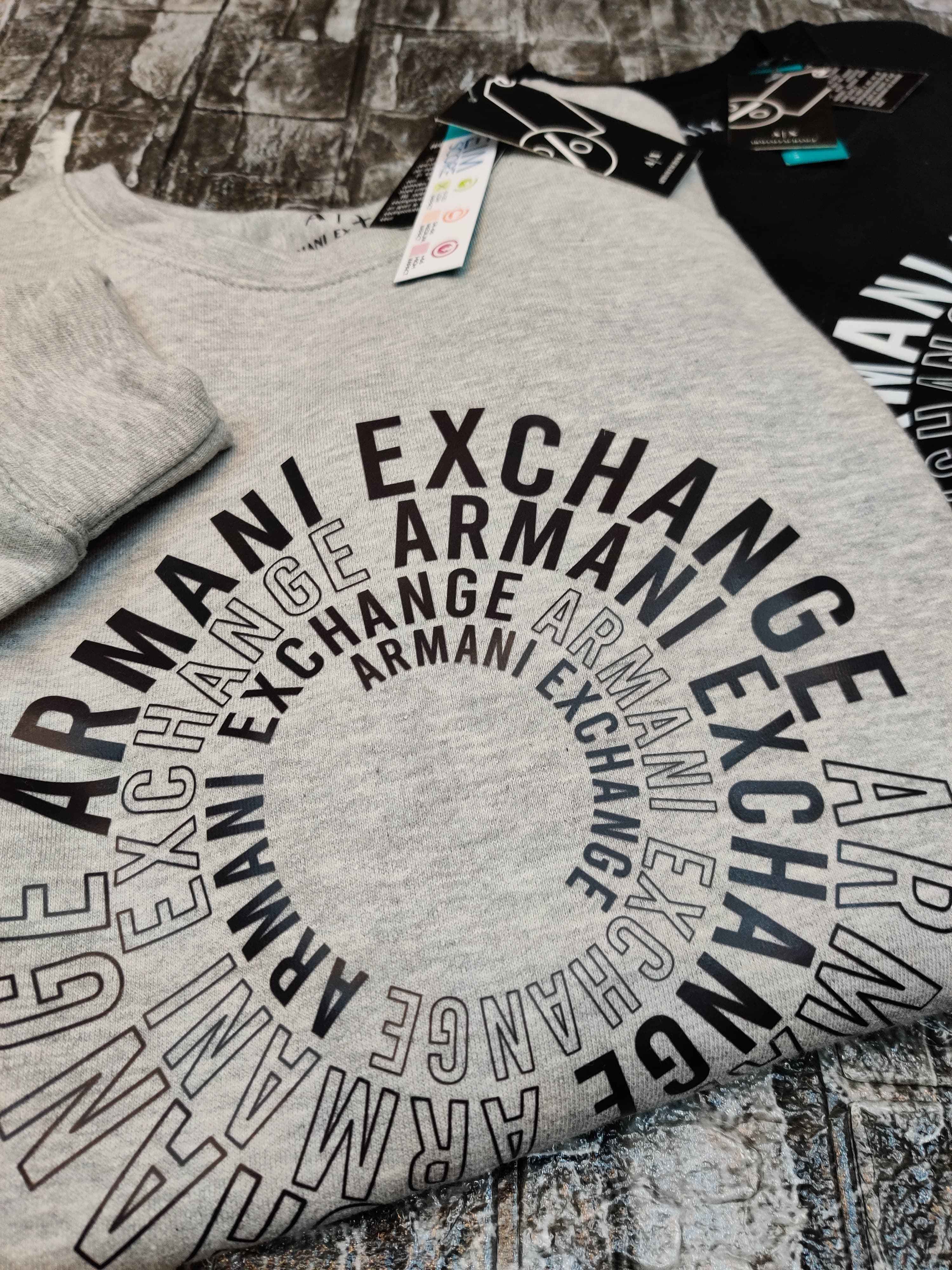Armani Exchange Swirl Logo Sweatshirt - Heather Gray