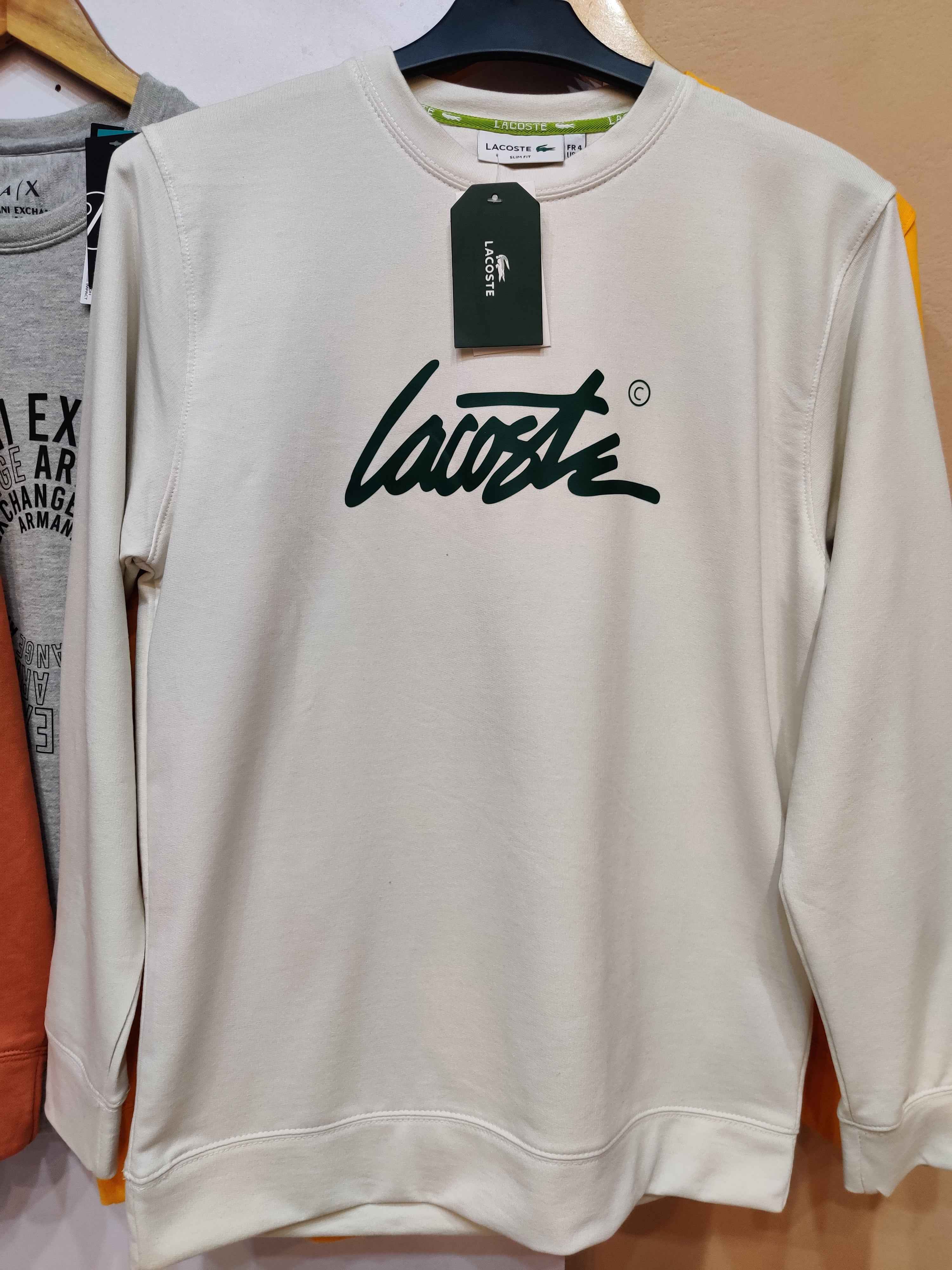 Lacoste Signature Sweatshirt - Cream White