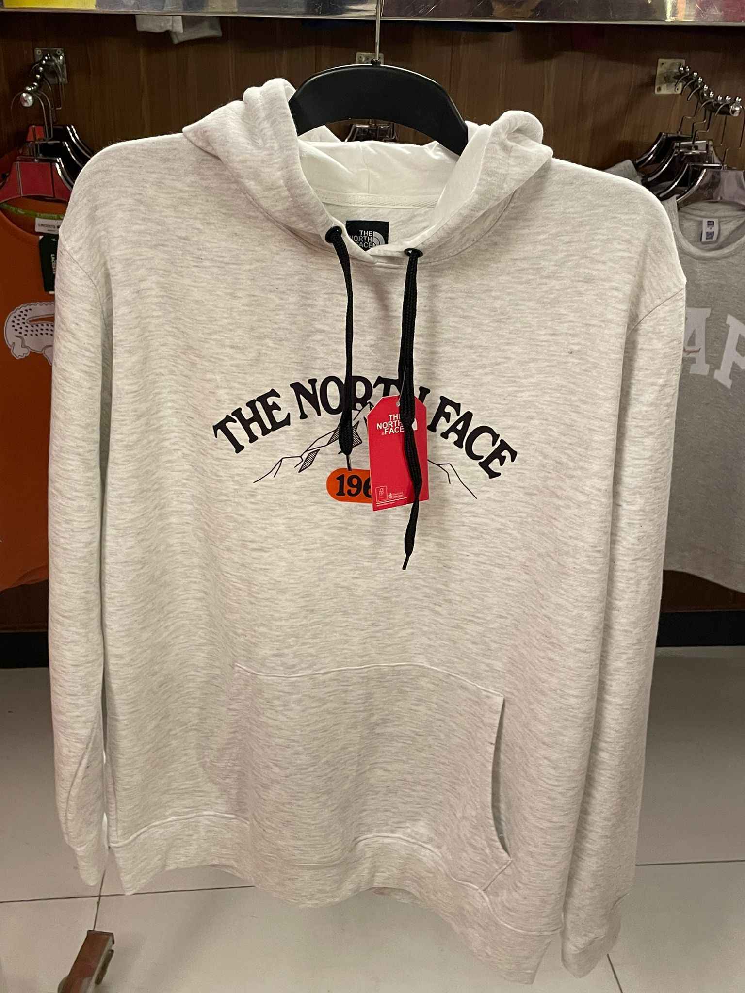 Northface 1966 Textured Gray Hoodie