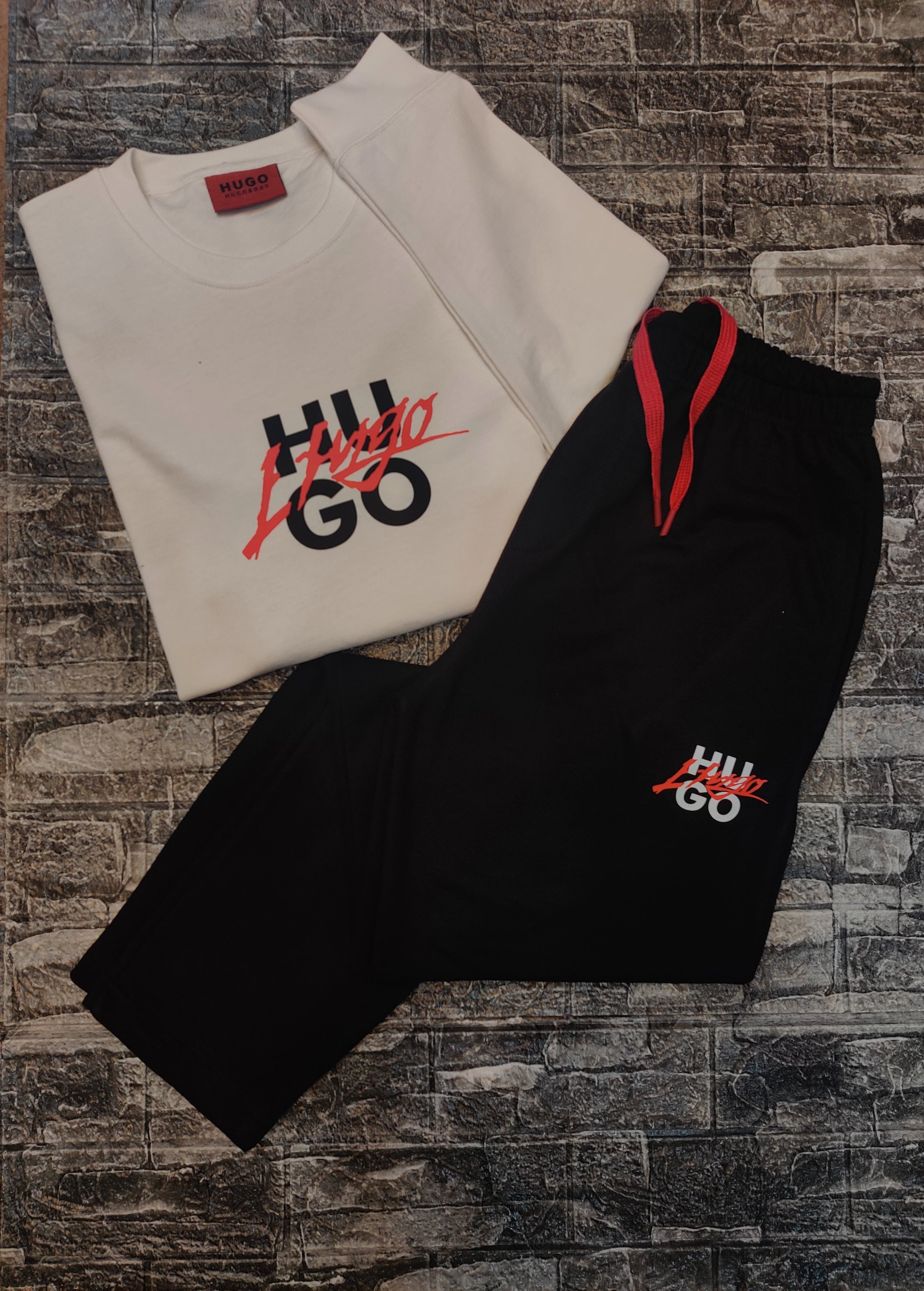 Hugo Signature Twin Set - White/Black - Brand Store