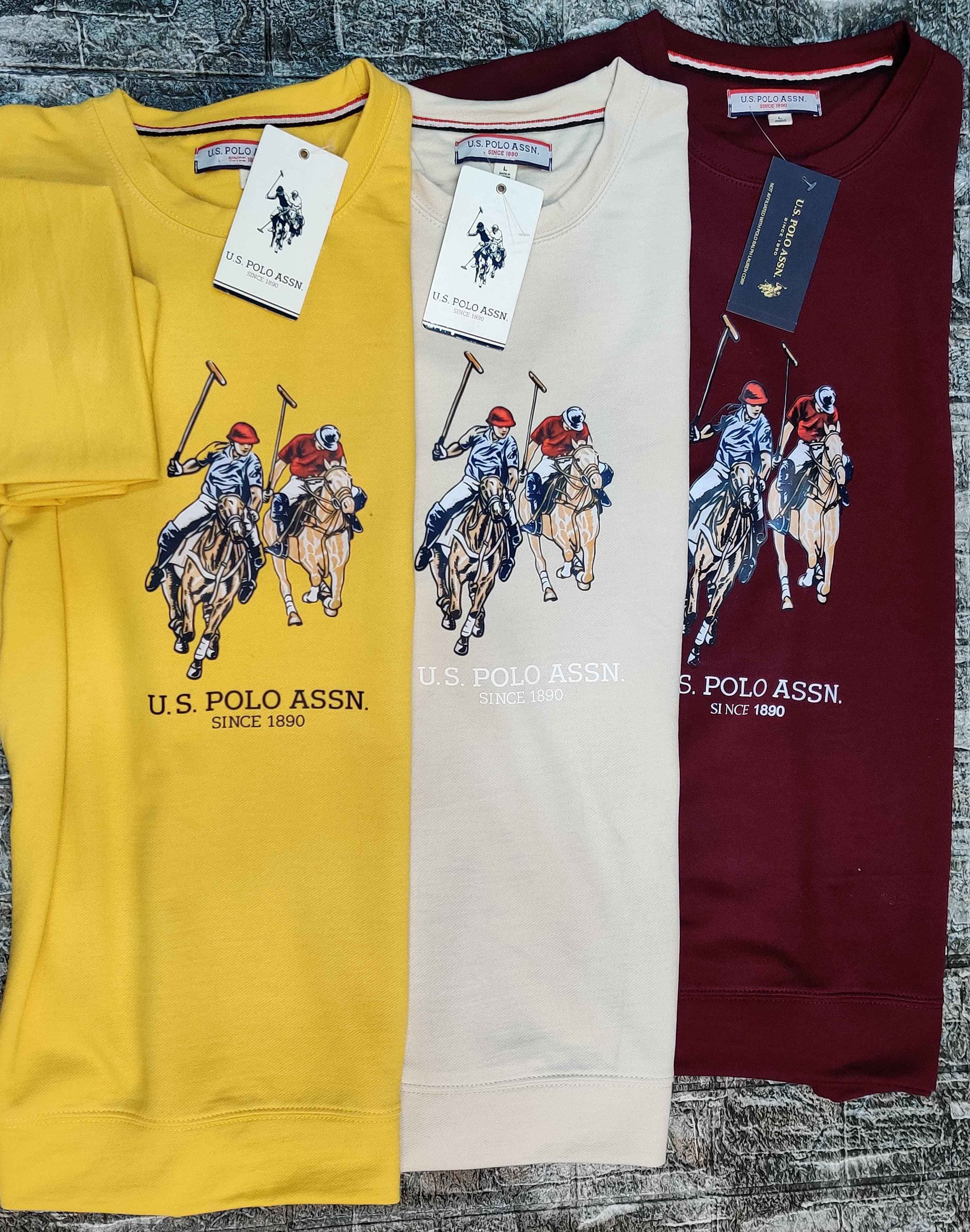 USPA Dual Pony Sweatshirt - Burgendy