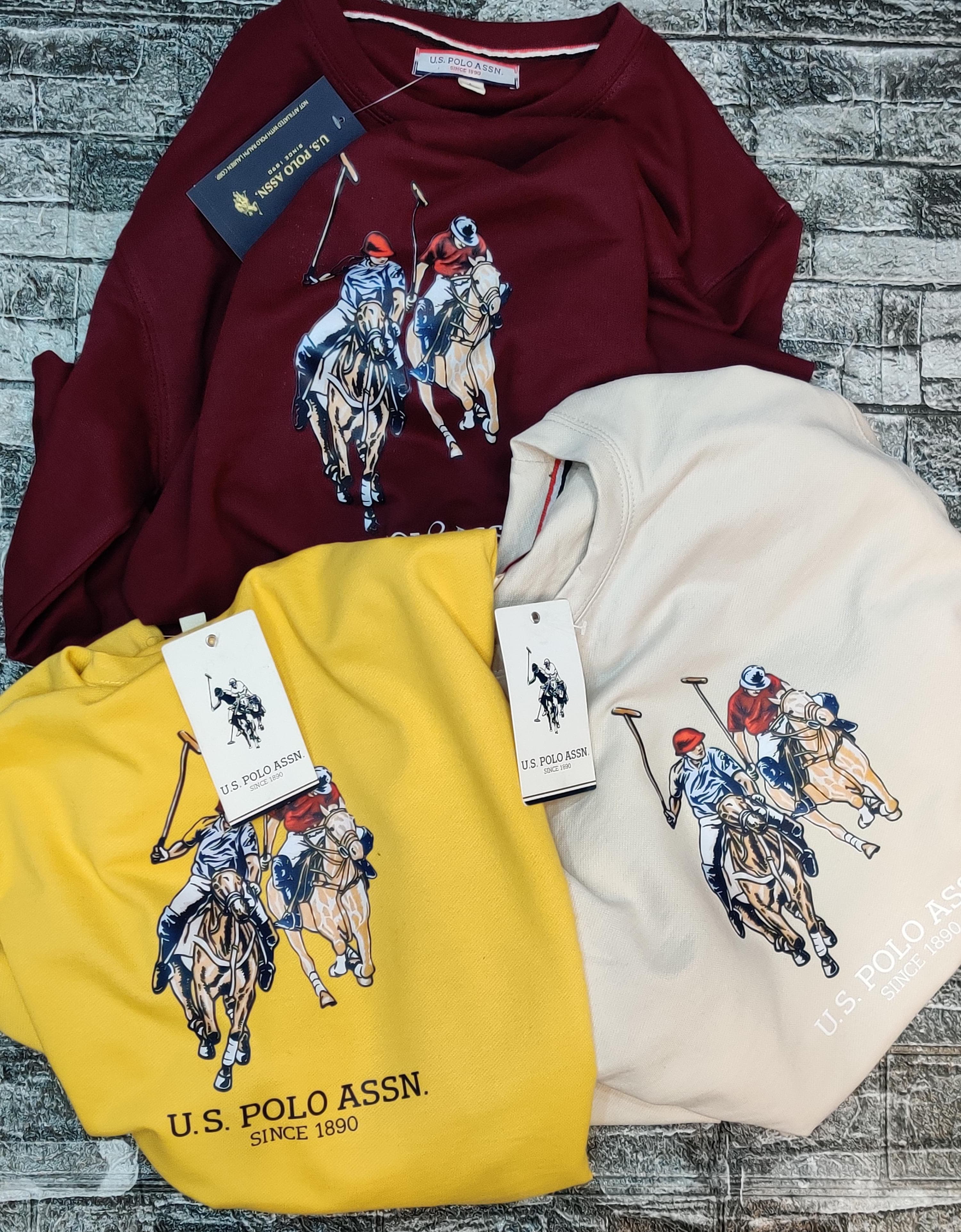 USPA Dual Pony Sweatshirt - Off White - Brand Store