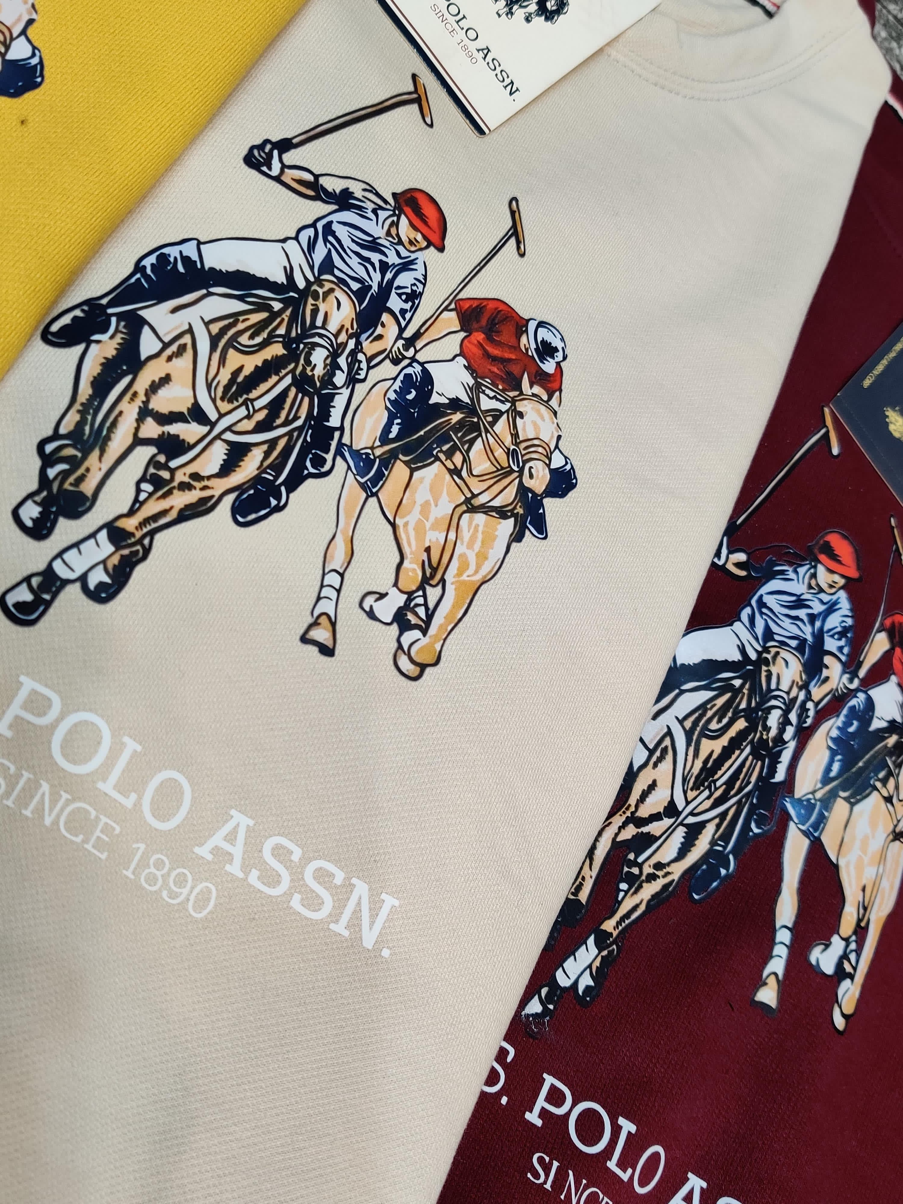 USPA Dual Pony Sweatshirt - Off White - Brand Store