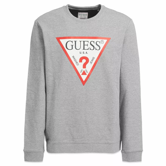 Guess Tri Logo Sweatshirt - Gray - Brand Store