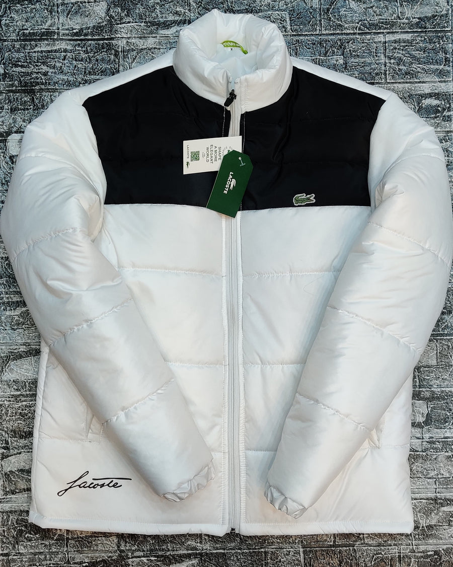 LACST Colorblock Puffer Jacket - White/Black - Brand Store