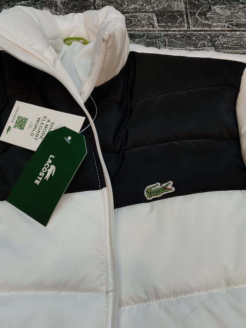 LACST Colorblock Puffer Jacket - White/Black - Brand Store