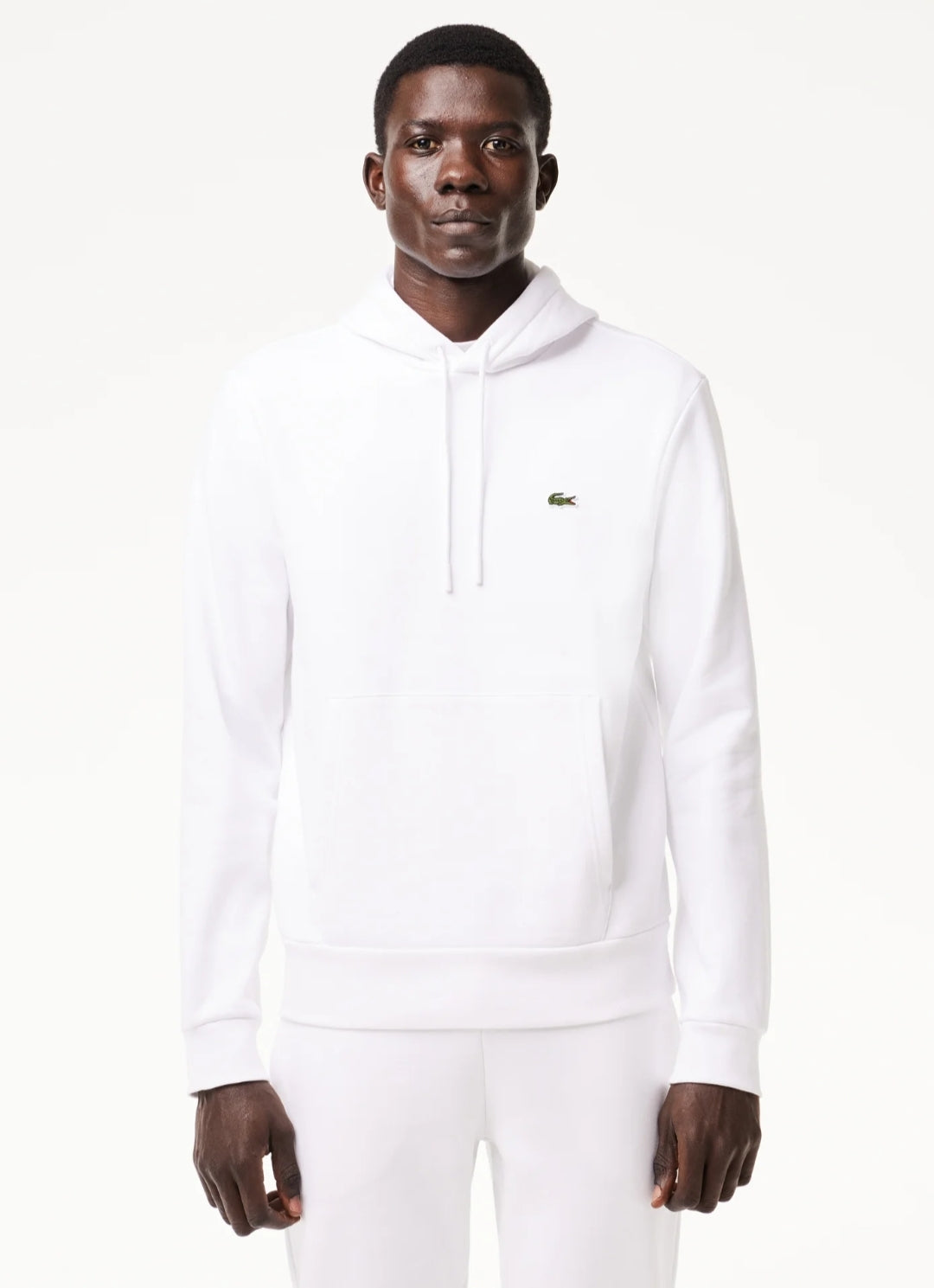 Lacoste Chest Logo Pullover - White - Brand Store
