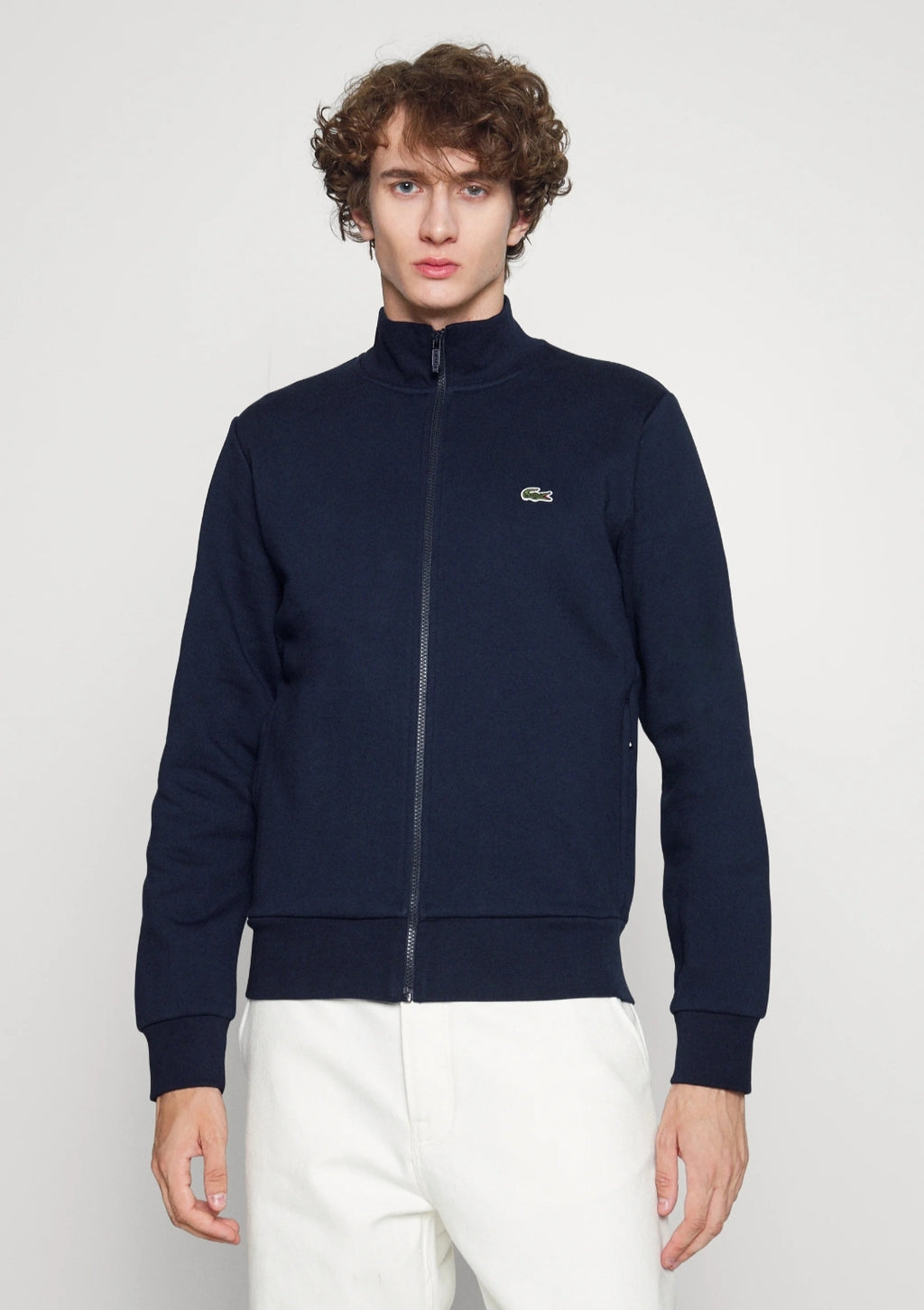 Lacoste Mockneck Full Zipper - Navy - Brand Store
