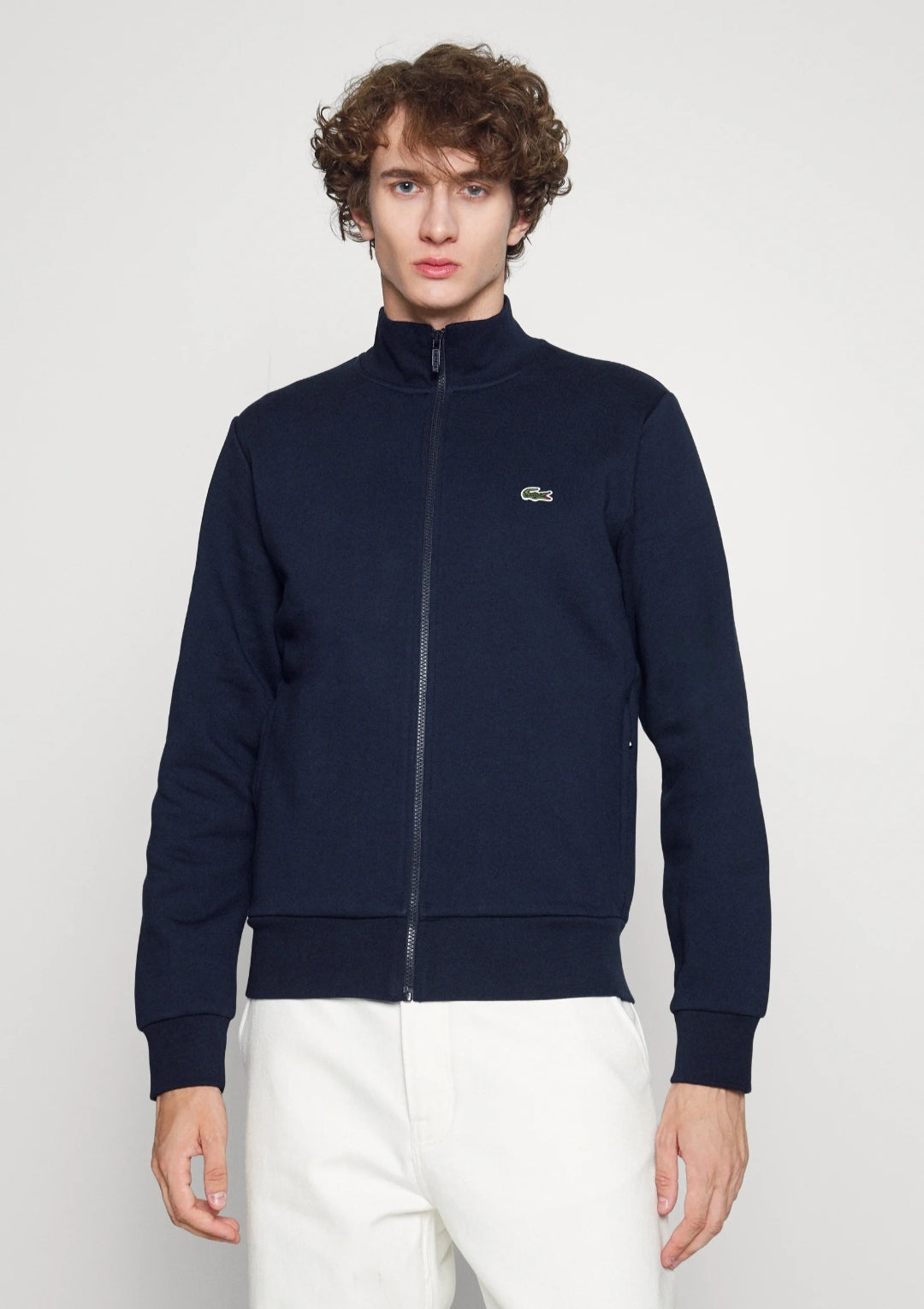 Lacoste Mockneck Full Zipper - Navy - Brand Store