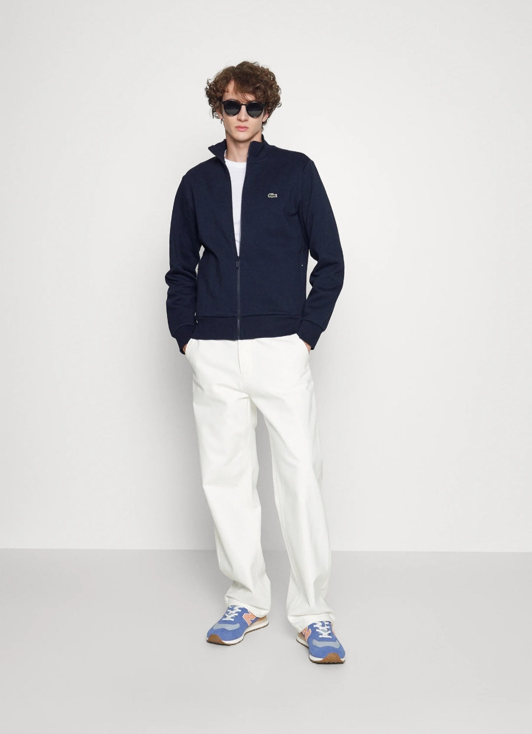 Lacoste Mockneck Full Zipper - Navy - Brand Store