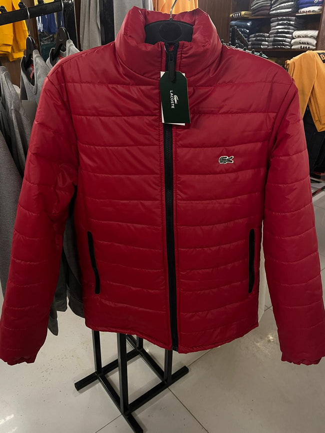Lacoste Red Puffer Jacket - Brand Store