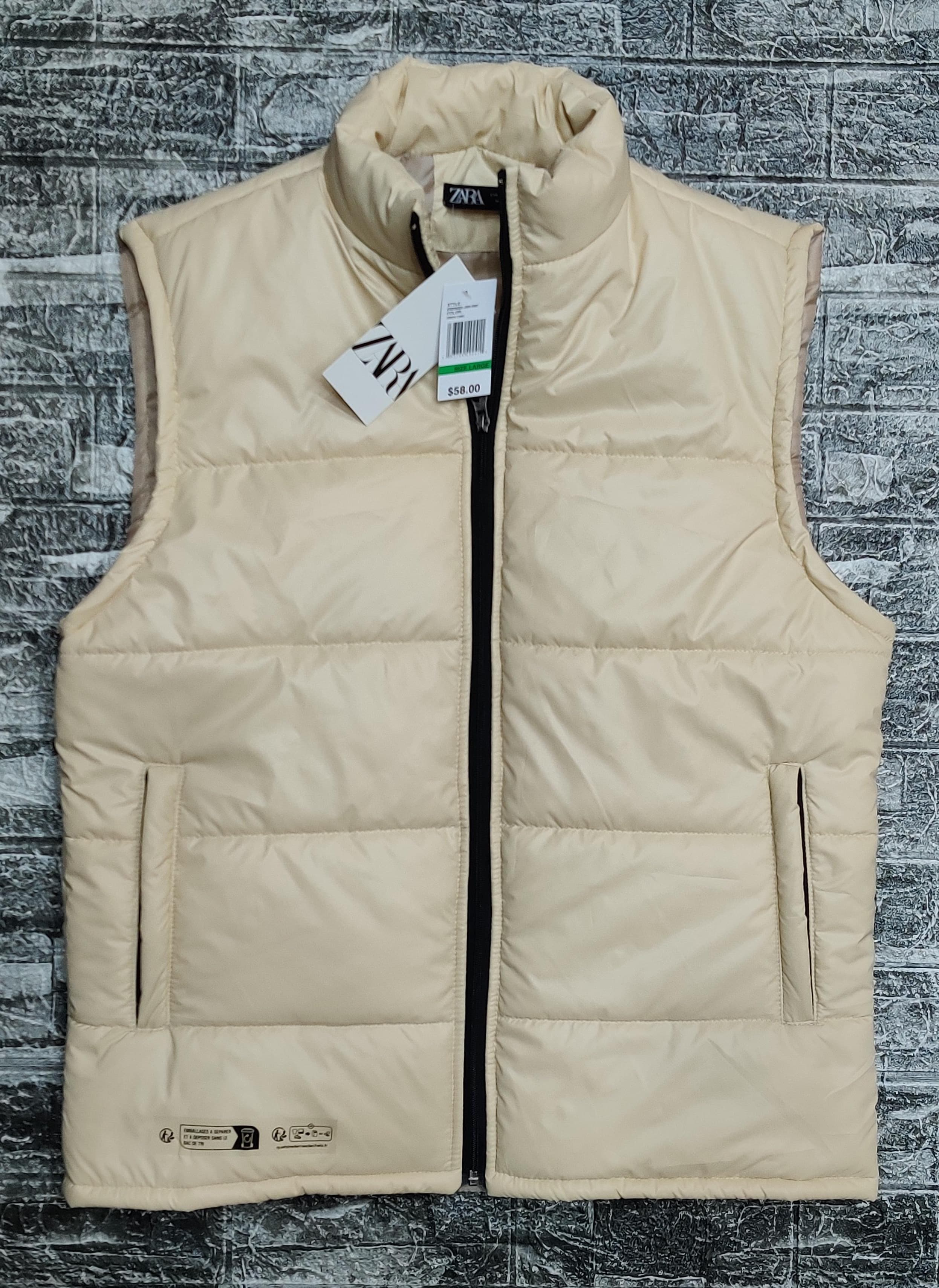 Zra Puffer Sleeveless - Biege - Brand Store