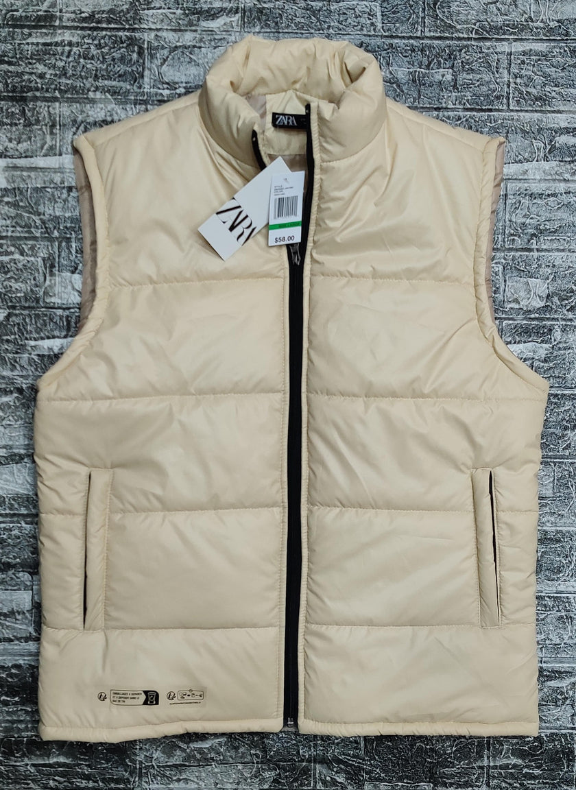 Zra Puffer Sleeveless - Biege - Brand Store