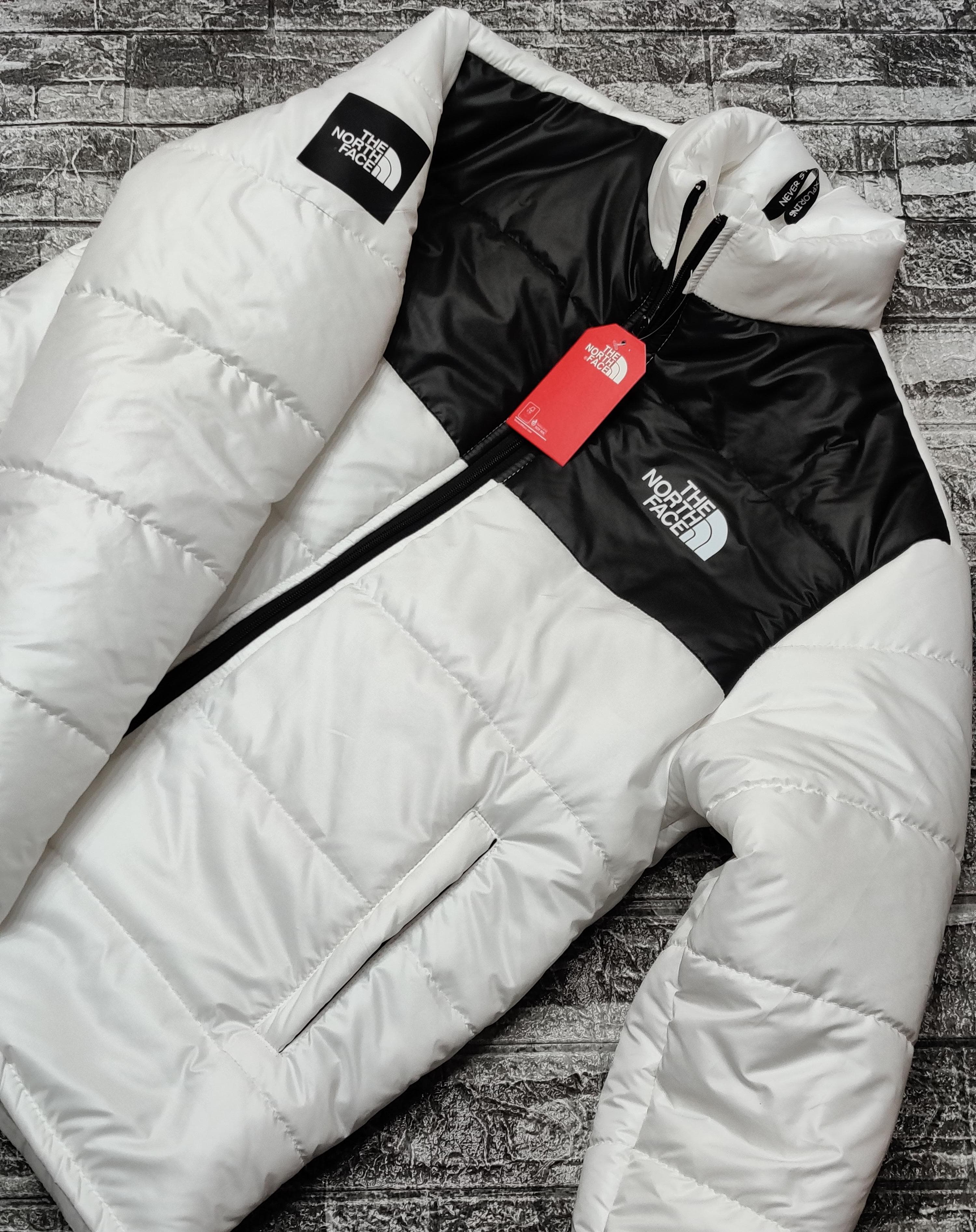 TNF Colorblock Paded Jacket - White/Black - Brand Store