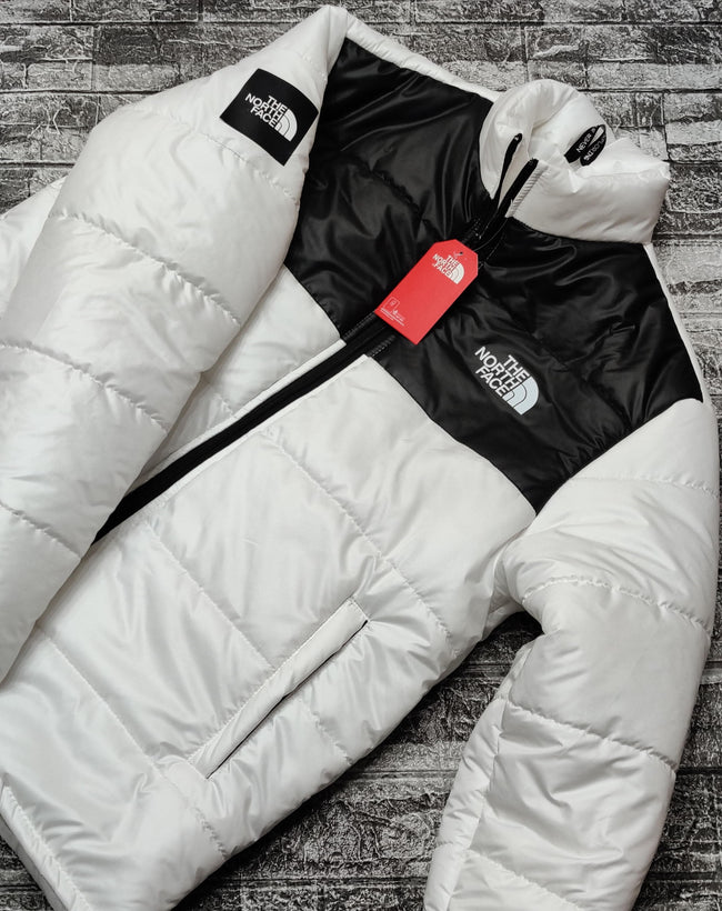 TNF Colorblock Paded Jacket - White/Black - Brand Store