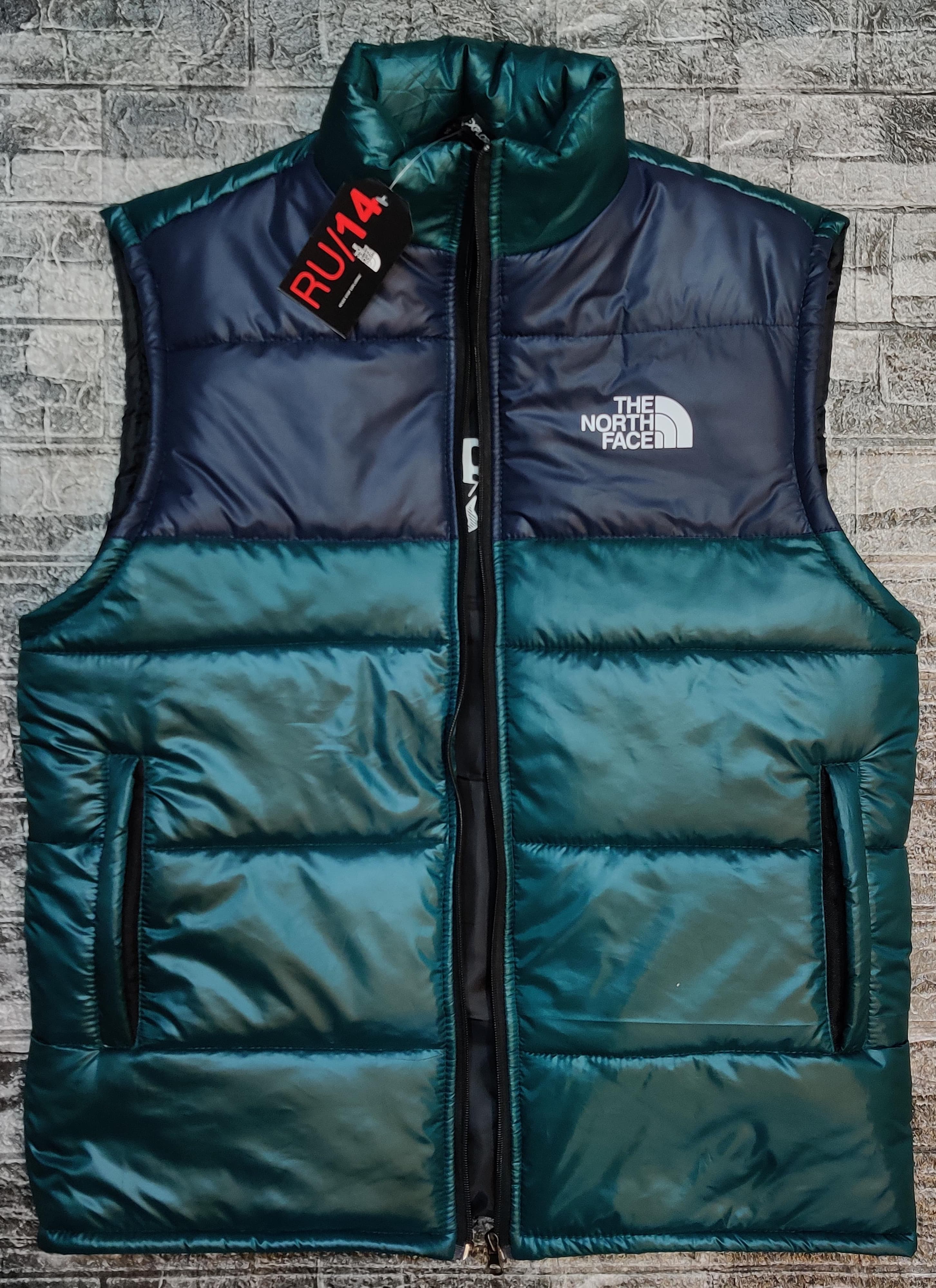 TNF Sleeveless Puffer - Green/Black - Brand Store