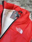 TNF Puffer Gillet Jacket - White/Red - Brand Store