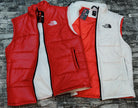 TNF Puffer Gillet Jacket - White/Red - Brand Store
