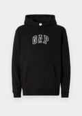 Gap Mid Logo Pullover Hoodie- Black - Brand Store