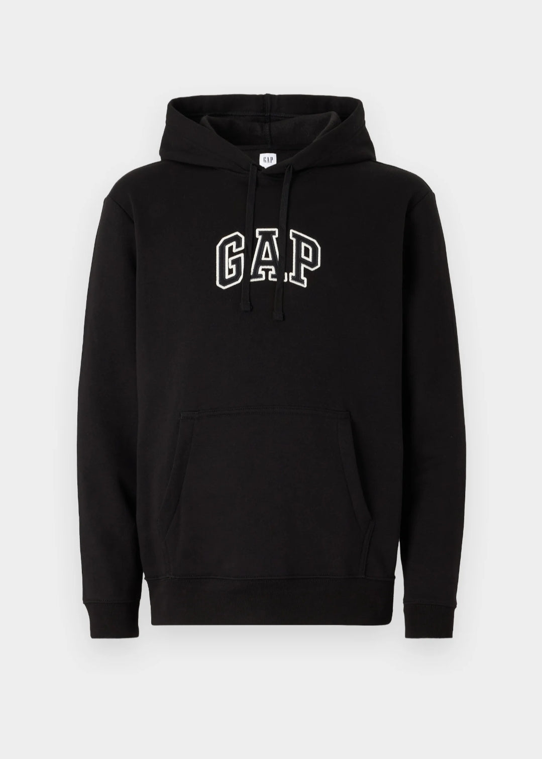 Gap Mid Logo Pullover Hoodie- Black - Brand Store