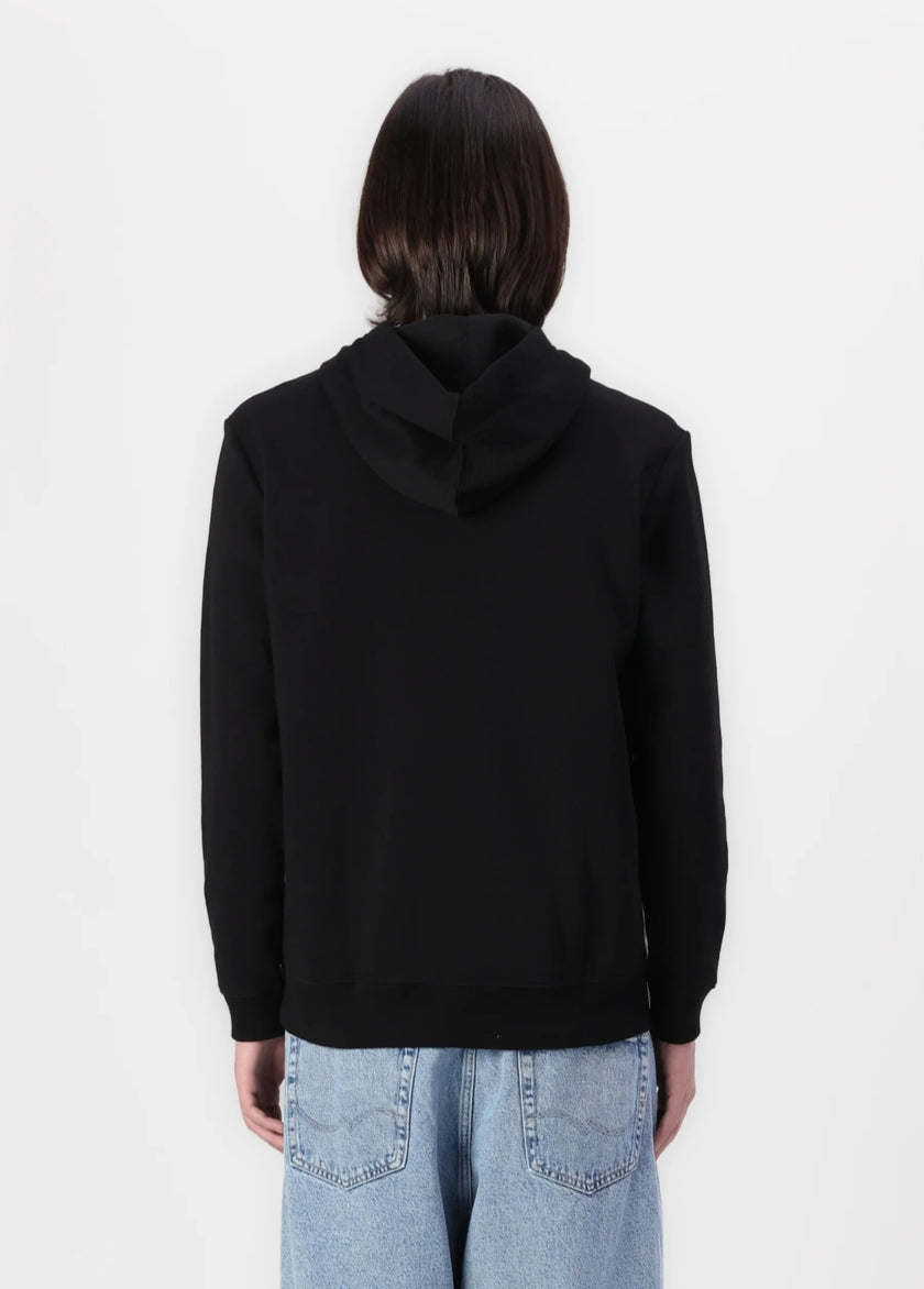 Gap Mid Logo Pullover Hoodie- Black - Brand Store