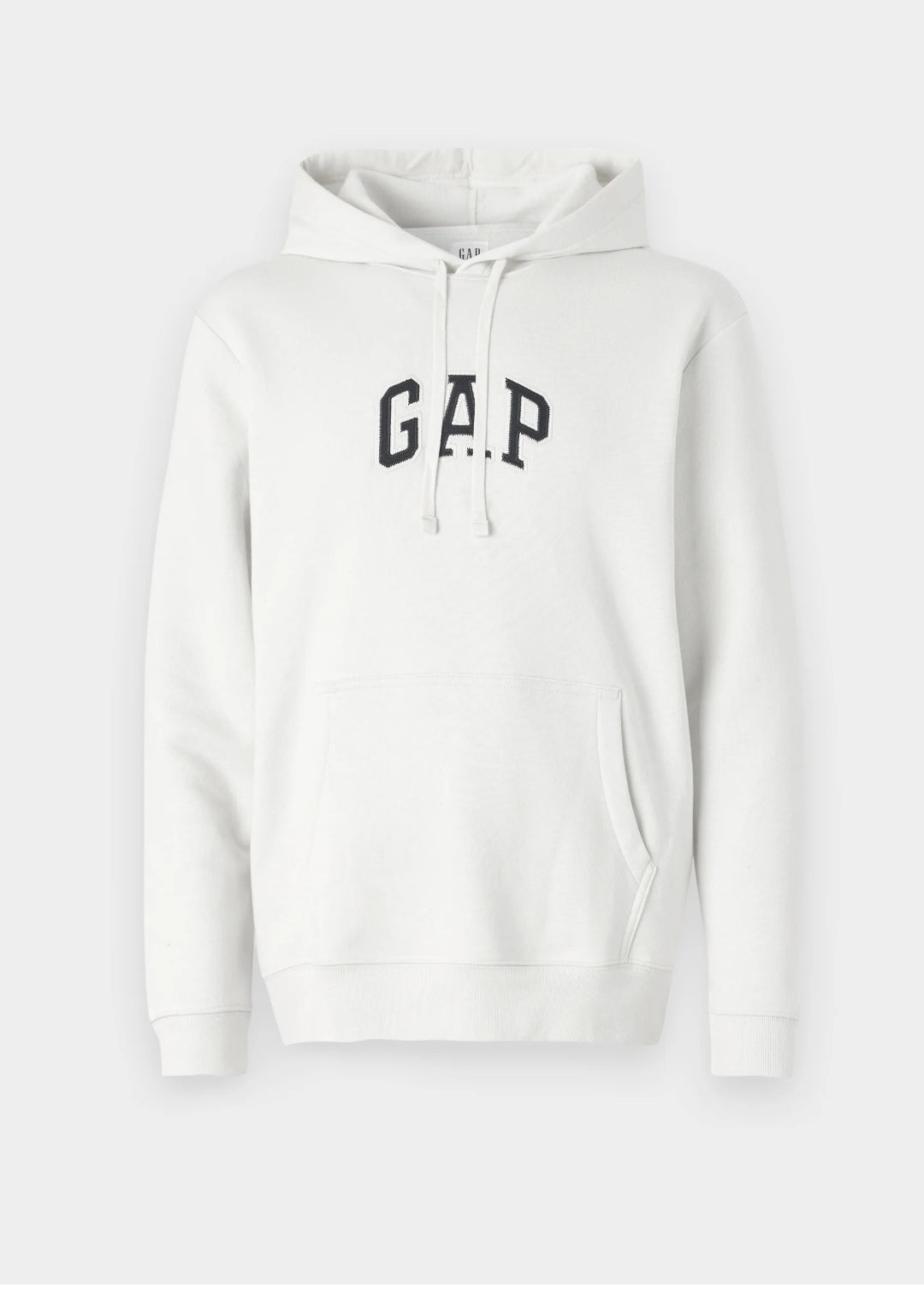Gap Mid Logo Pullover Hoodie- White - Brand Store
