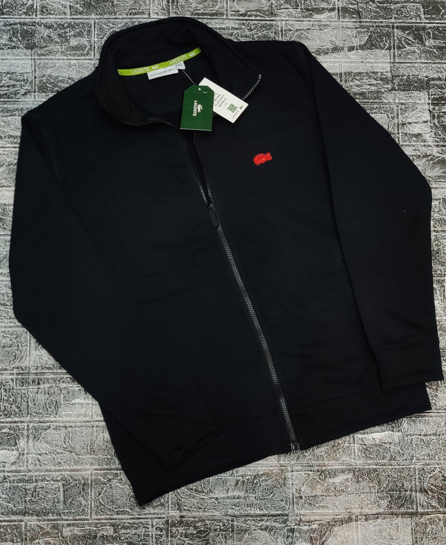 Lacoste Mockneck Full Zipper - Black - Brand Store