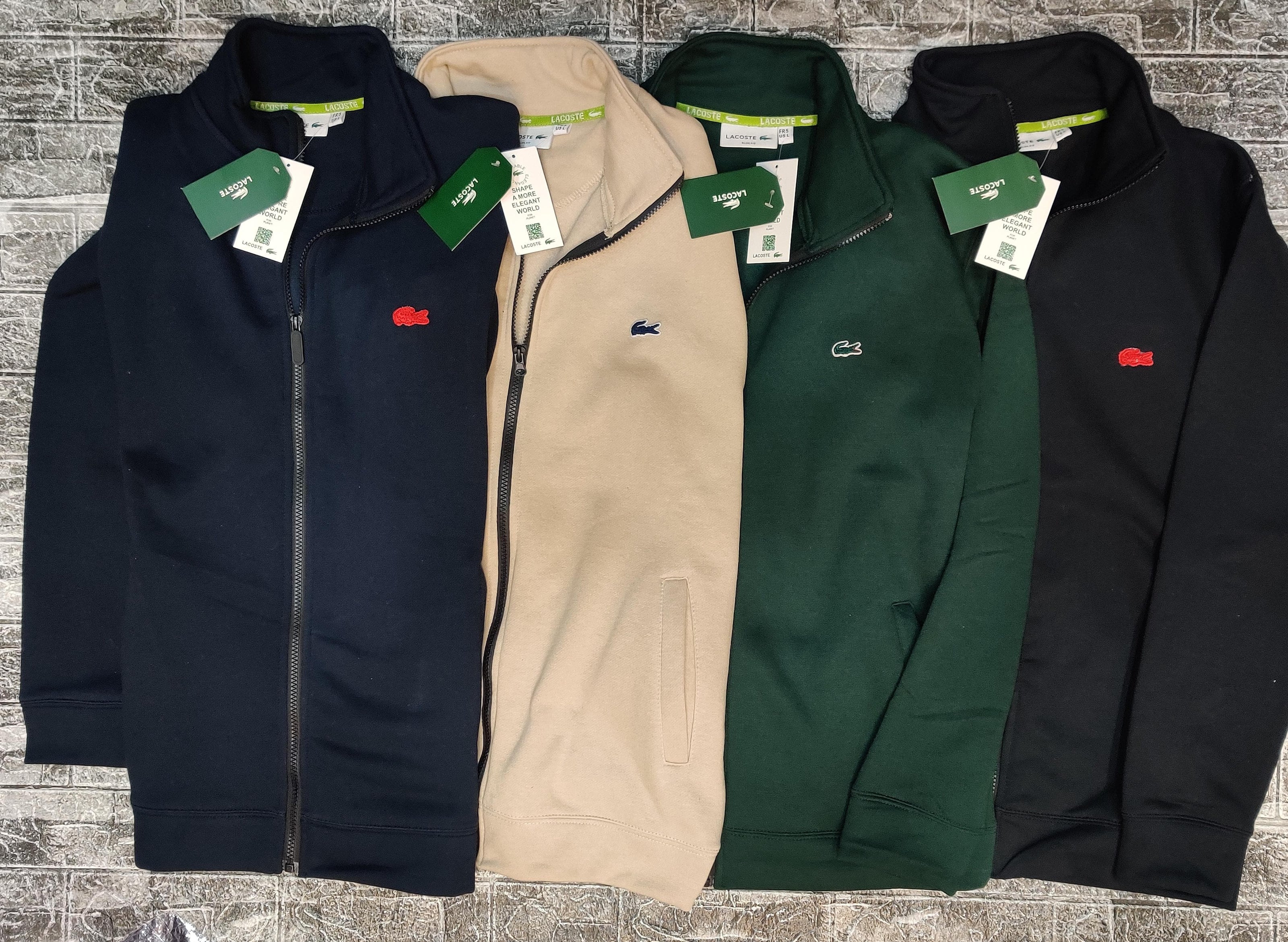 Lacoste Mockneck Full Zipper - Green - Brand Store