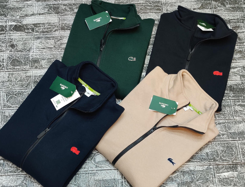 Lacoste Mockneck Full Zipper - Black - Brand Store