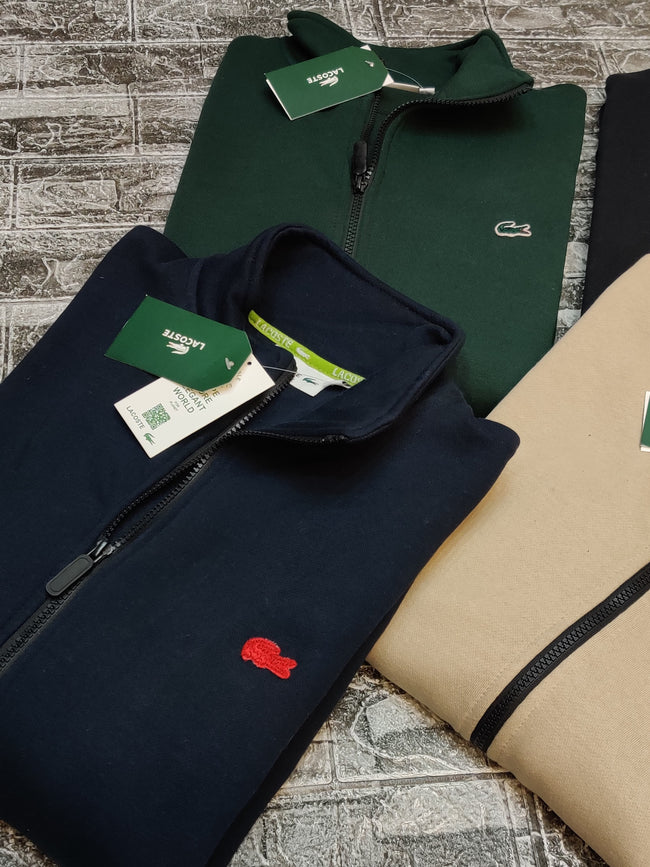 Lacoste Mockneck Full Zipper - Black - Brand Store