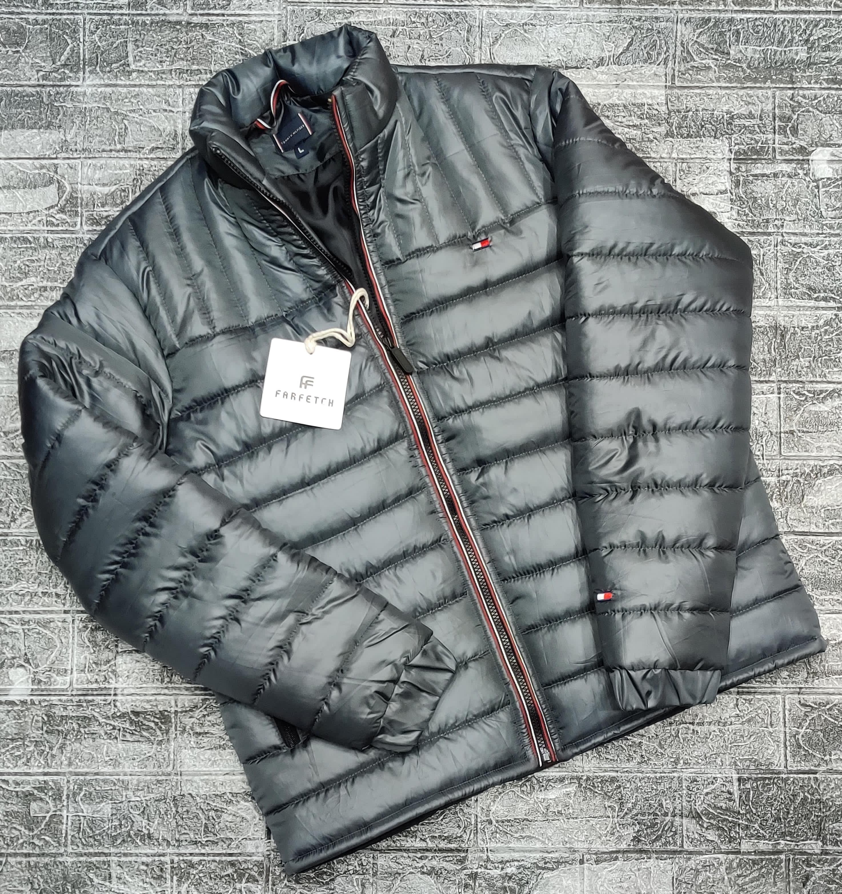 Tommy Puffer Jacket - Gray - Brand Store