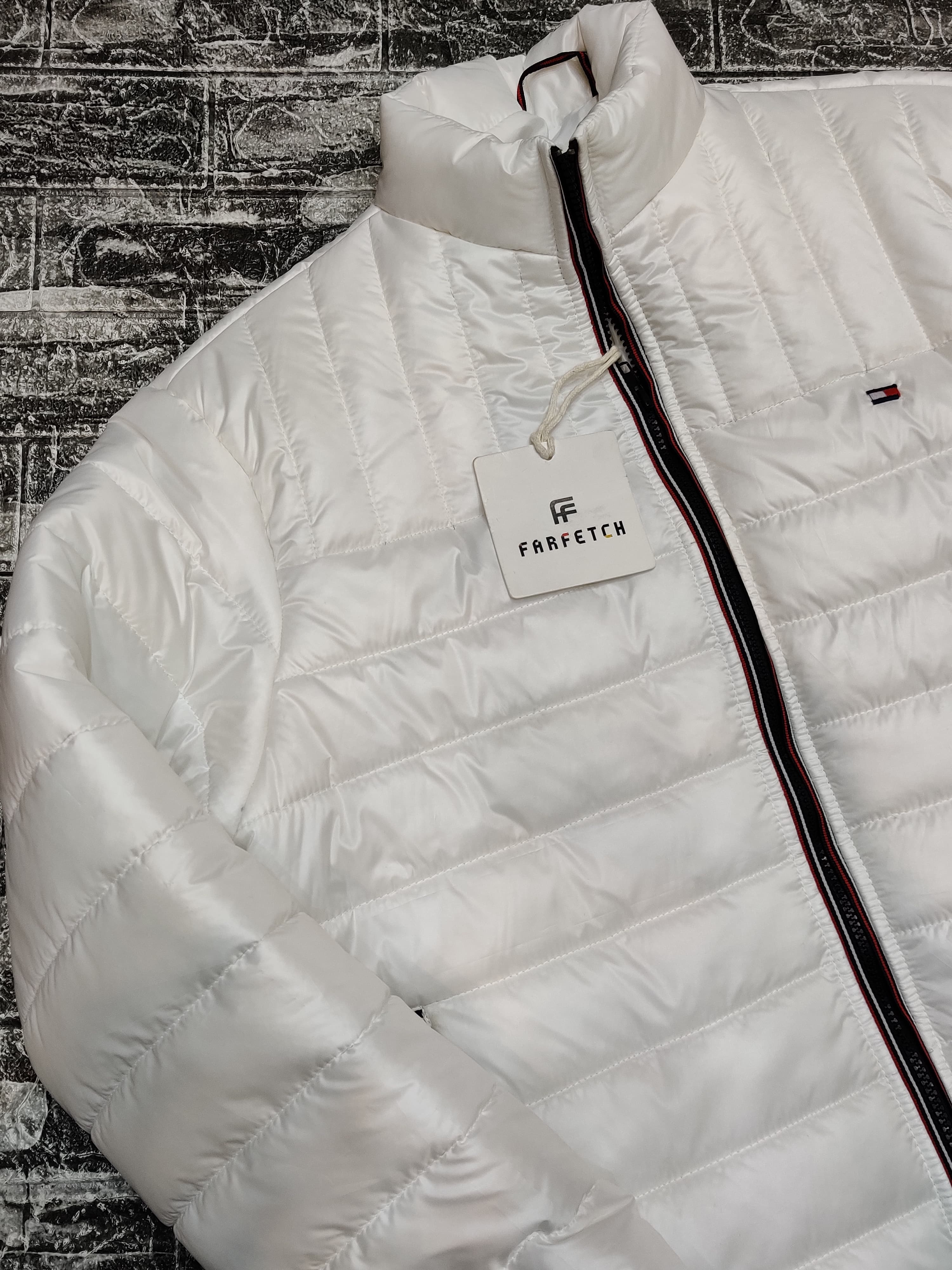 Tommy Puffer Jacket - White - Brand Store