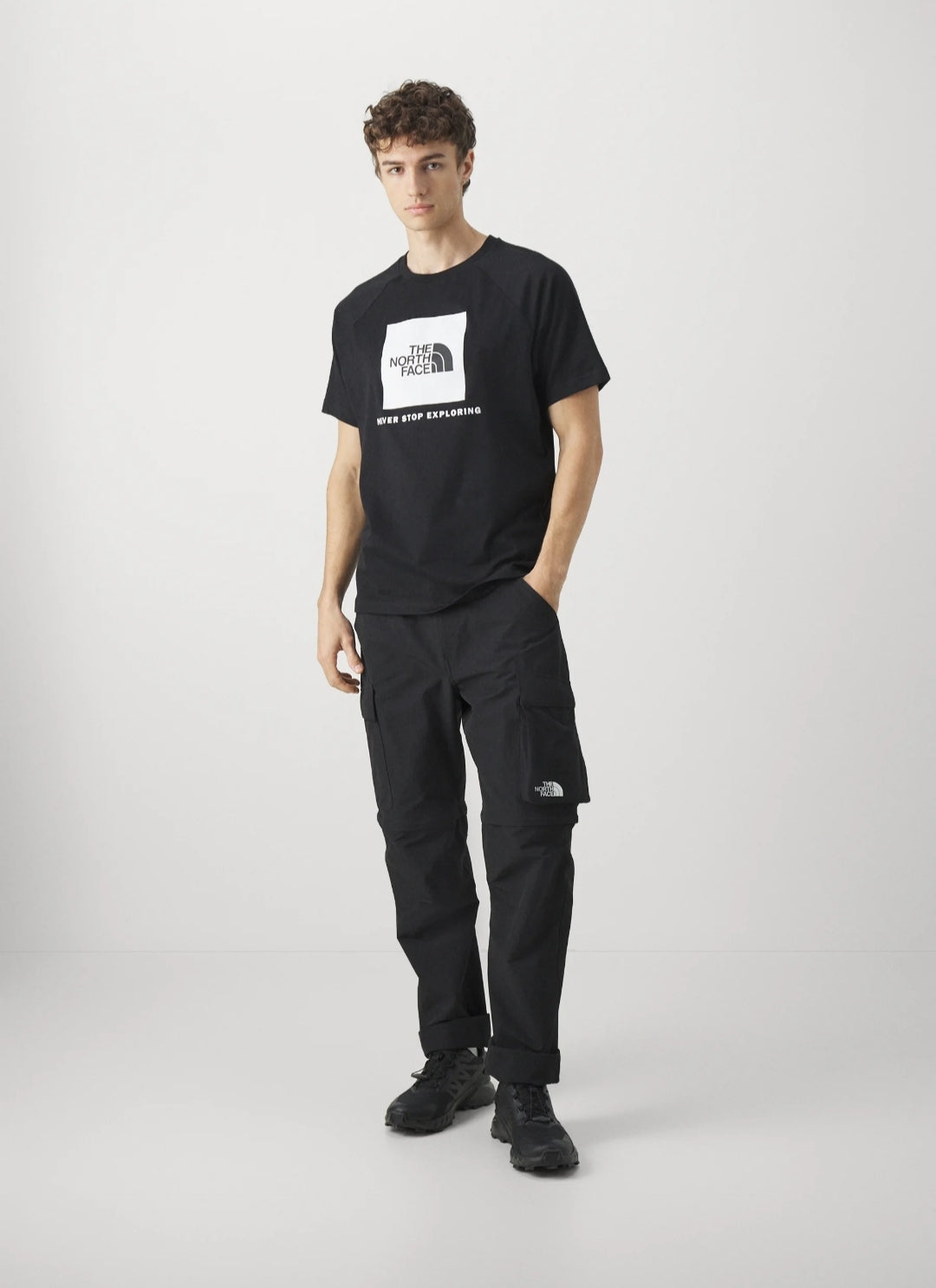 The Northface Raglan Box Tee - Black - Brand Store