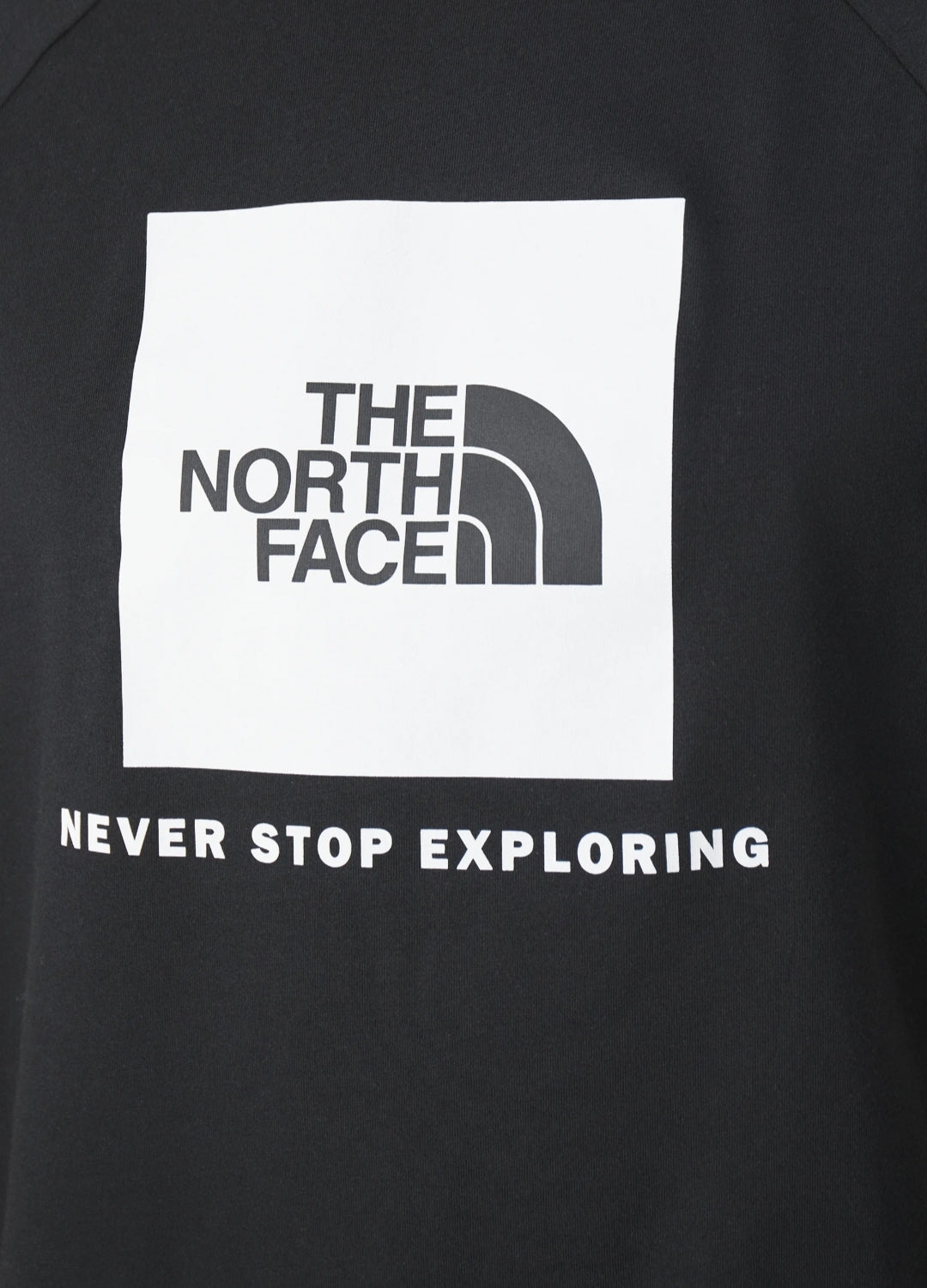 The Northface Raglan Box Tee - Black - Brand Store