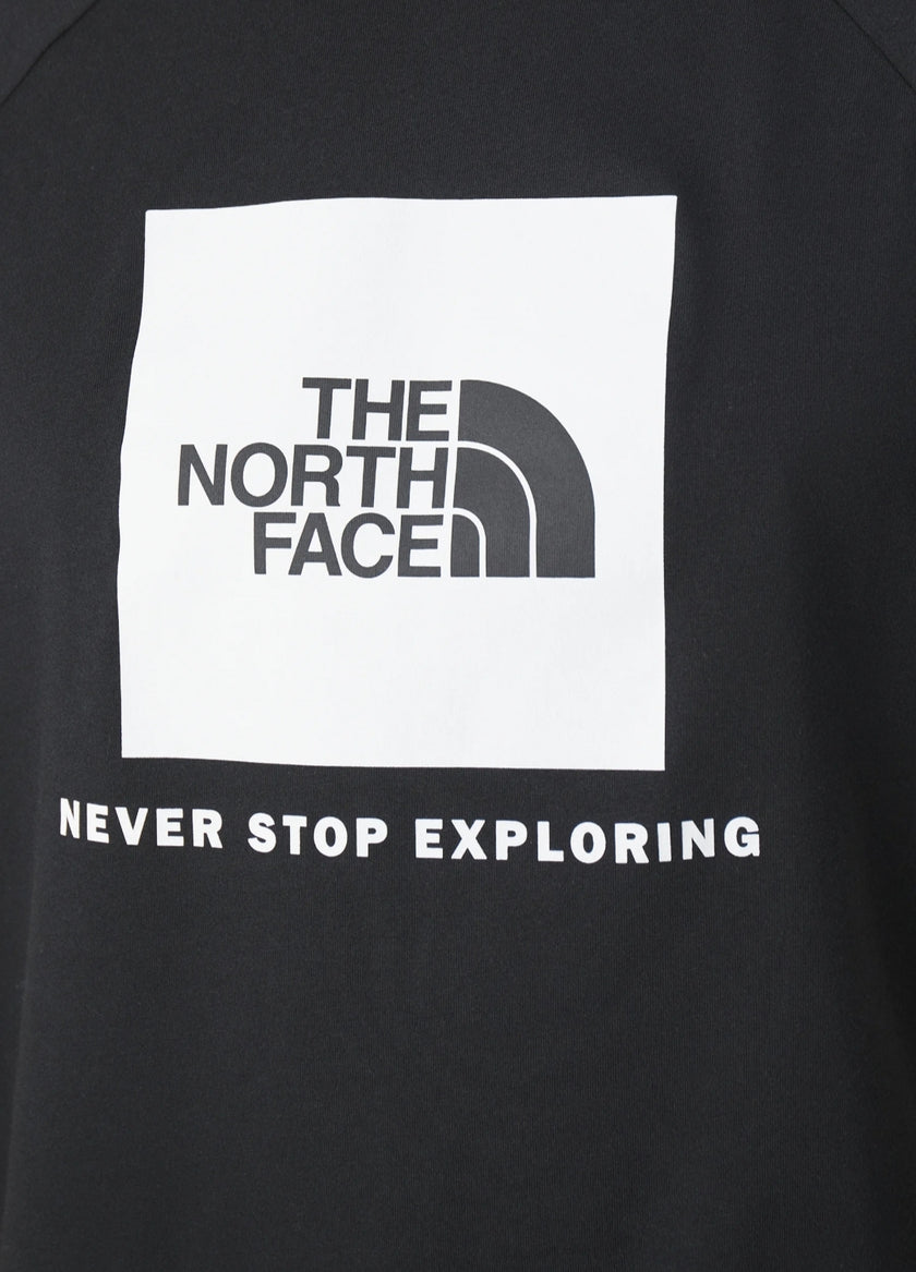 The Northface Raglan Box Tee - Black - Brand Store