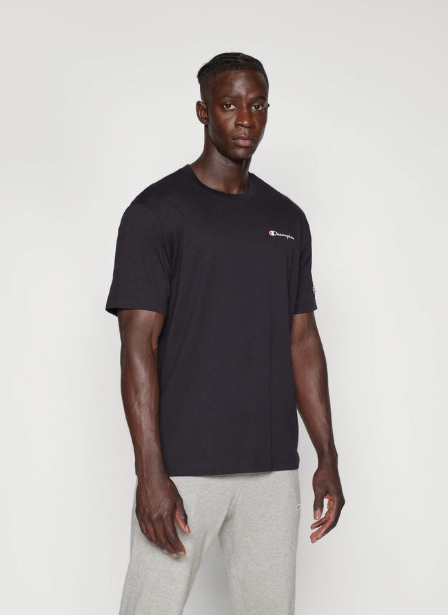 Champion Small Logo  Tee - Black - Brand Store