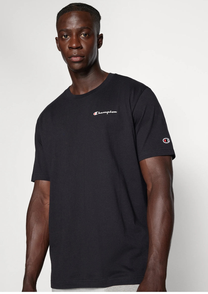 Champion Small Logo  Tee - Black - Brand Store