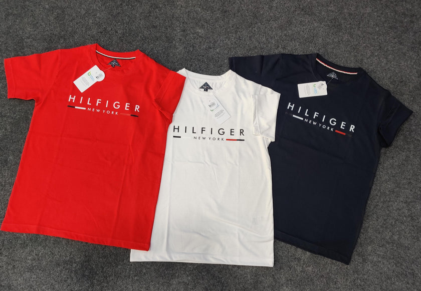 Hilifiger Signature Tee - Red - Brand Store