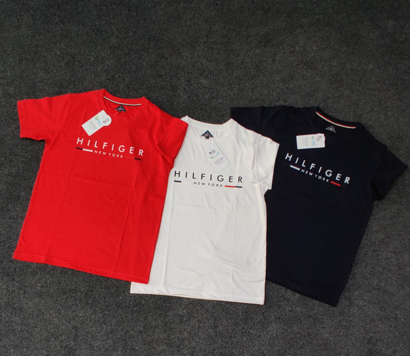 Hilifiger Signature Tee - Red - Brand Store
