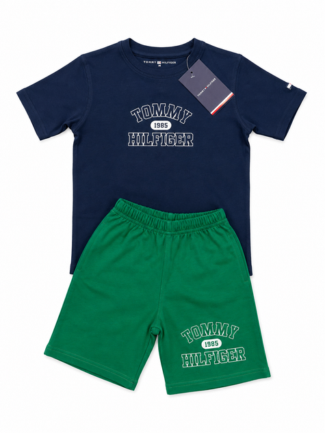 TH Kids 2 Piece Short Set for Boys Navy Green | BStore