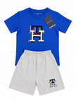 TH Kids 2 Piece Short Set - Royal blue/Grey