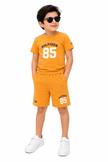 TH Kids 2 Piece Short Set - Light Orange