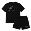 H.u.g.o Kids 2 Piece Short Set - Black